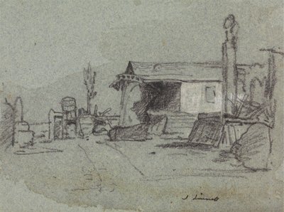 Eine Szene in der Edgware Road, London von John Linnell