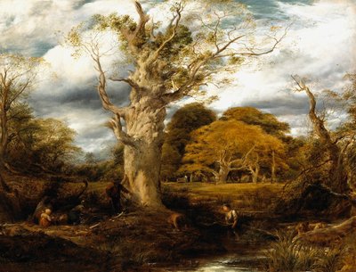 Waldszene, 1844 von John Linnell