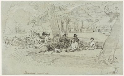 Die Rast der Holzfäller von John Linnell