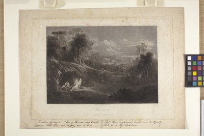 Raphael im Gespräch mit Adam und Eva von John Marin