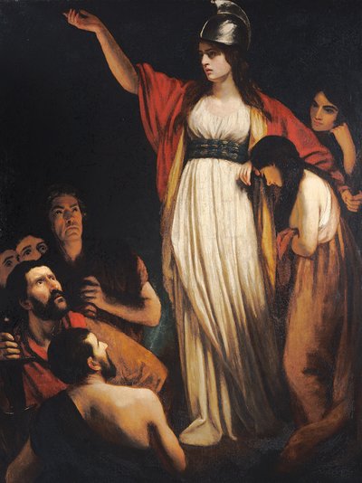 Boadicea hält eine Ansprache an die Briten von John Opie