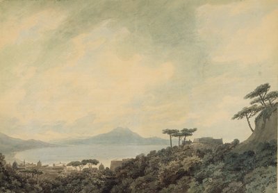 Bucht von Neapel von Capodimonte von John Robert Cozens