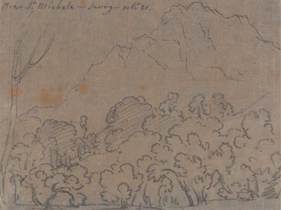 In der Nähe von St. Michele, Savoyen, 21. Oktober von John Robert Cozens