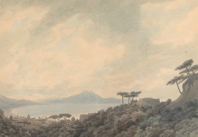 Die Bucht von Neapel von Capodimonte von John Robert Cozens
