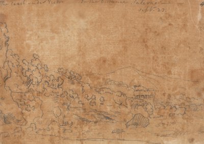 Die Küste unter Vietri von John Robert Cozens