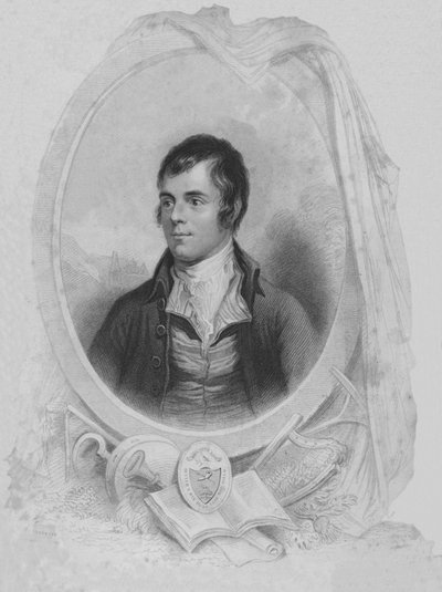 Robert Burns - Dichter, 1840 von John Rogers