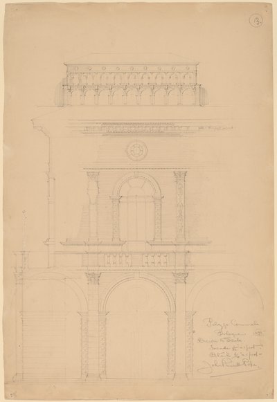 Palazzo Communale, Bologna von John Russell Pope