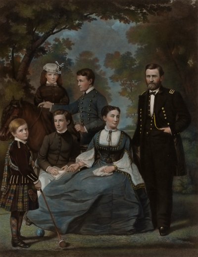 General Grant und seine Familie von John Sartain