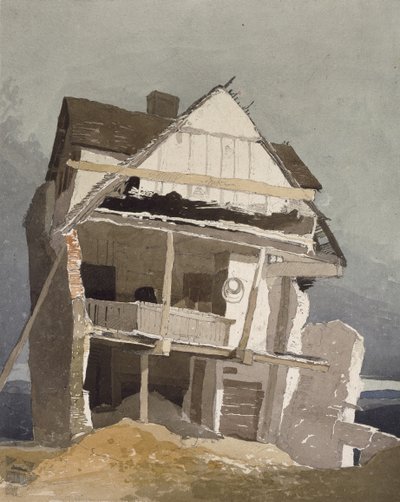 Ein zerstörtes Haus, 19. Jahrhundert von John Sell Cotman