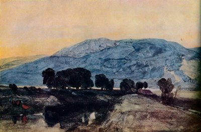 Felsige Landschaft, Sonnenuntergang, 19. Jahrhundert von John Sell Cotman
