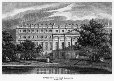 Hampton Court Palace, London, 1814 von John Shury