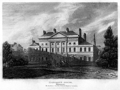 Lansdowne House, Westminster, London, 1815 von John Shury