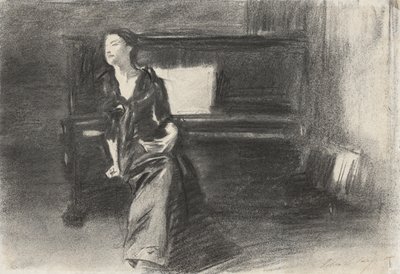 Dame am Klavier von John Singer Sargent