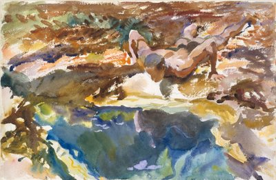 Mann und Pool, Florida, 1917 von John Singer Sargent