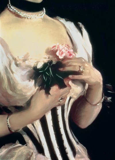Mrs. Wilton Phipps, ca. 1884 (Detail) von John Singer Sargent