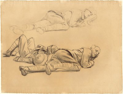 Studien für Gassed, 1918-1919 von John Singer Sargent
