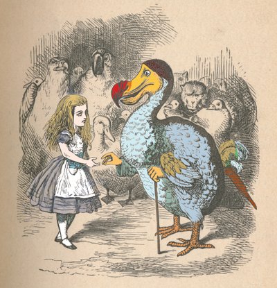 Alice und der Dodo, 1889 von John Tenniel