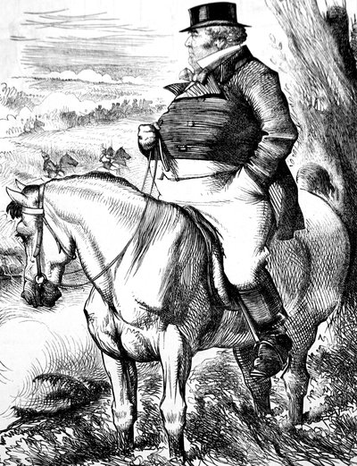 John Bull beobachtet Herbstmanöver von John Tenniel