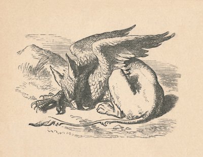 Der Greif schläft in der Sonne, 1889 von John Tenniel