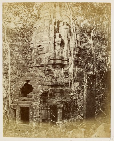Der Bayon-Tempel, Angkor Thom von John Thomson