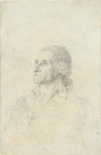 (Unbekannter Mann - möglicherweise Washington?) von John Trumbull