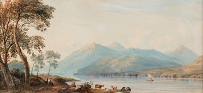 Glengary Loch, Datum unbekannt (Aquarell auf Papier) von John Varley