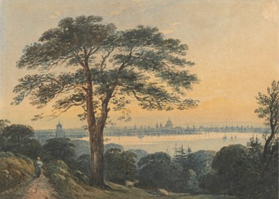 London von der Themse von John Varley