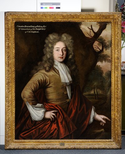 Porträt von Charles Brandling von John Verelst