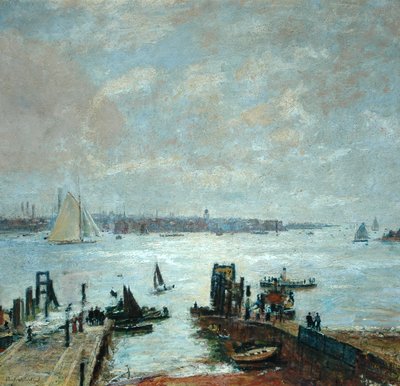 Hafen von Portsmouth, 1907 von John William Buxton Knight