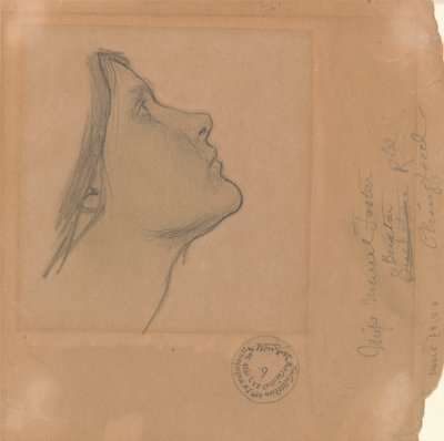 Studie für "Lamia" von John William Waterhouse