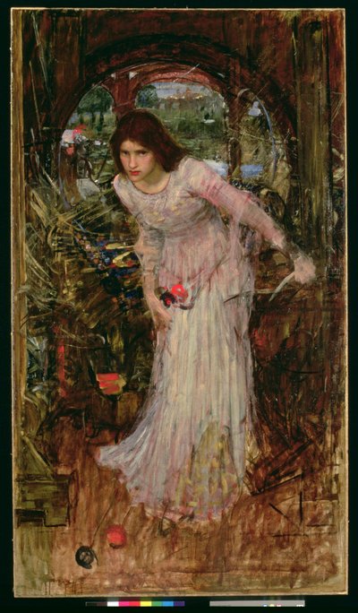 Die Dame von Shalott, ca. 1894 von John William Waterhouse