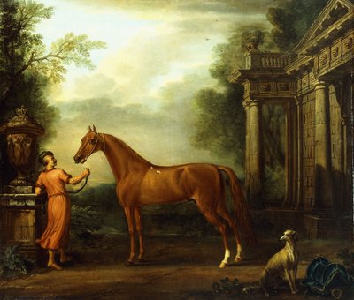 Der kastanienbraune Araber von Hampton Court, ca. 1726 von John Wootton