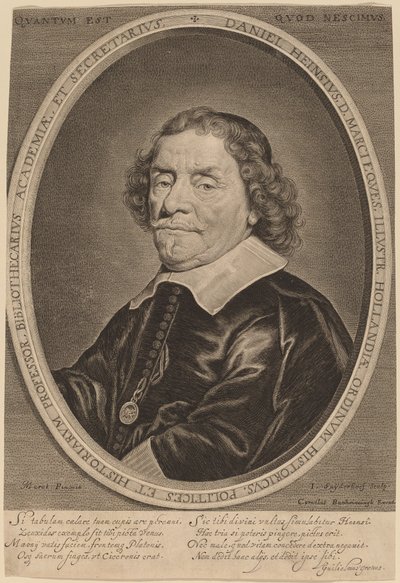 Daniel Heinsius von Jonas Suyderhoff after Jacob Fransz van der Merck