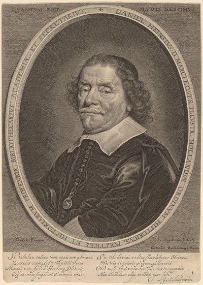 Daniel Heinsius von Jonas Suyderhoff after Jacob Fransz van der Merck