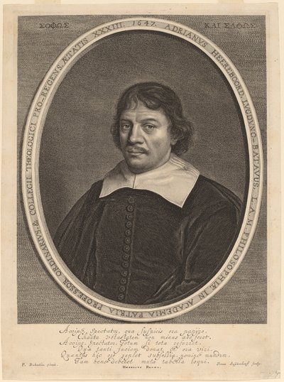 Adriaen Heereboord von Jonas Suyderhoff after Pieter Dubordieu