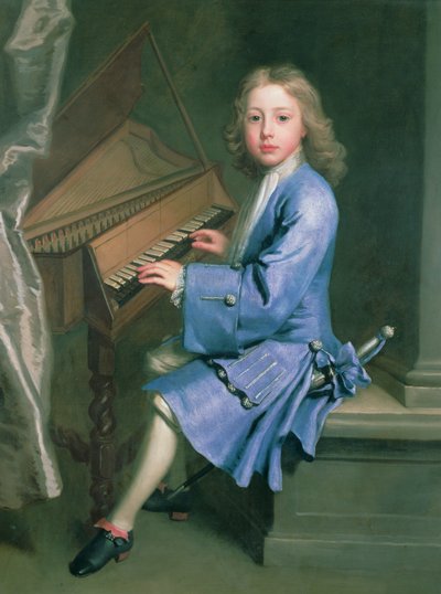 Garton Orme am Spinett, ca. 1707 von Jonathan Richardson