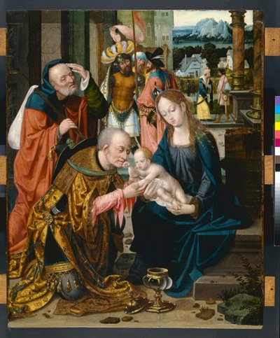 Die Anbetung der Könige von Joos van Cleve