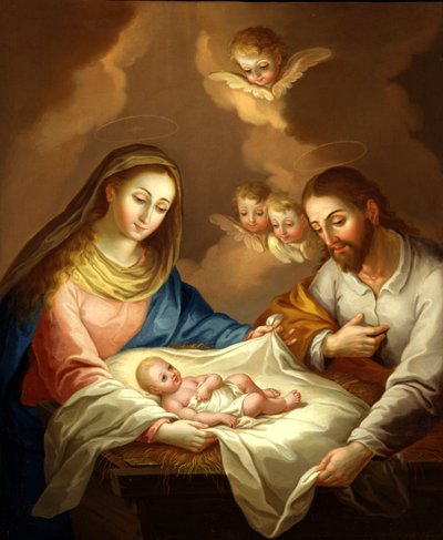 Die Geburt Christi von José Campeche y Jordán