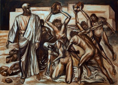 Das Martyrium des heiligen Stephanus von José Clemente Orozco