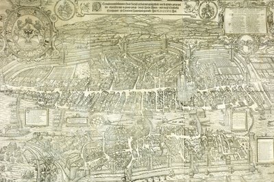 Ein Plan von Zürich, 1576 von Jos Murer