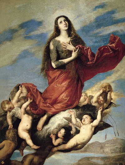 Maria Magdalena wird in den Himmel aufgenommen von Jose de Ribera
