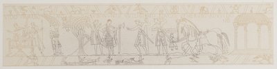 [Szene aus dem Teppich von Bayeux] von Josef Albert