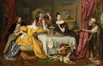 Der reiche Prasser von Josef Danhauser