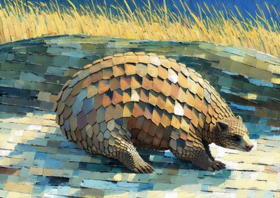 Tiere: Pangolin 3 von Josef Johann Michel