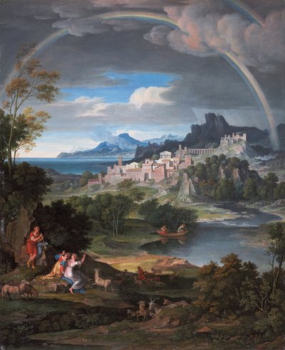 Heroische Landschaft mit Regenbogen, 1806 von Joseph Anton Koch