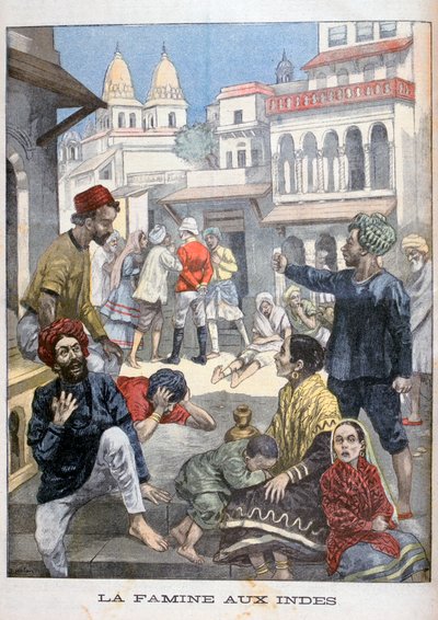 Hungersnot in Indien, 1900 von Joseph Belon