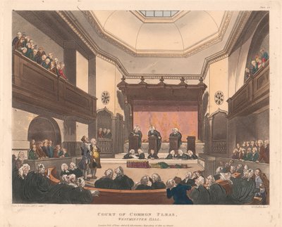 Gerichtshof des Common Pleas, Westminster Hall von Joseph Constantine Stadler