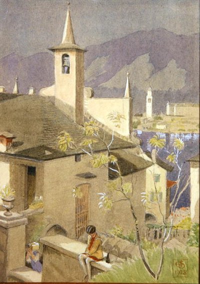 Norditalienische Stadtansicht von Joseph Edward Southall