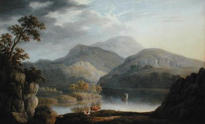 Eine Landschaft in den Seen von Joseph Francis Gilbert