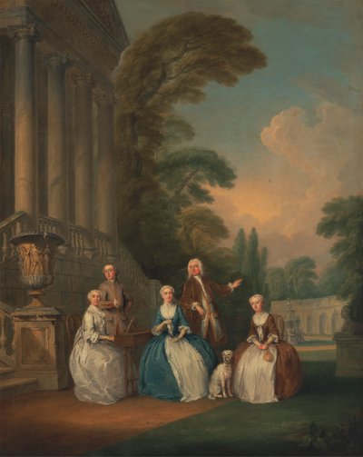 Porträt einer Familie von Joseph Francis Nollekens